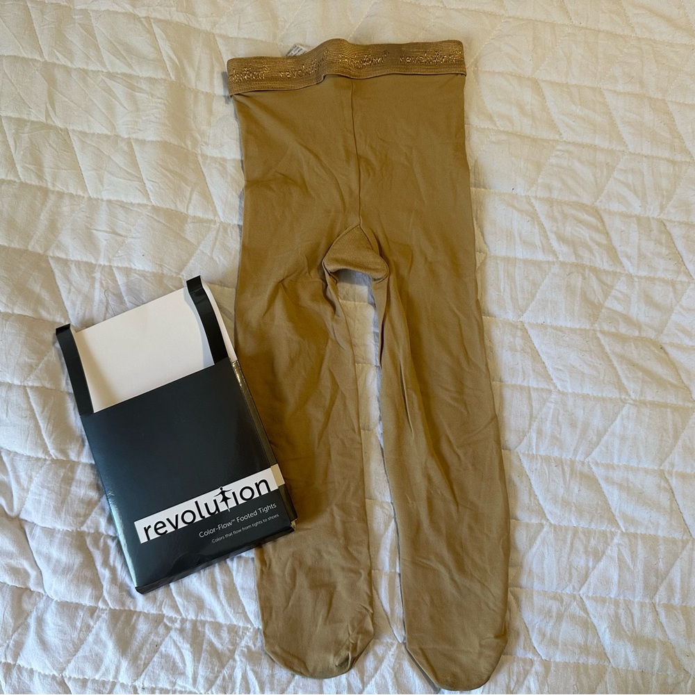 😎 FREE with Dance Purchase 😎 Revolution Kids Tan Costume Tights XS